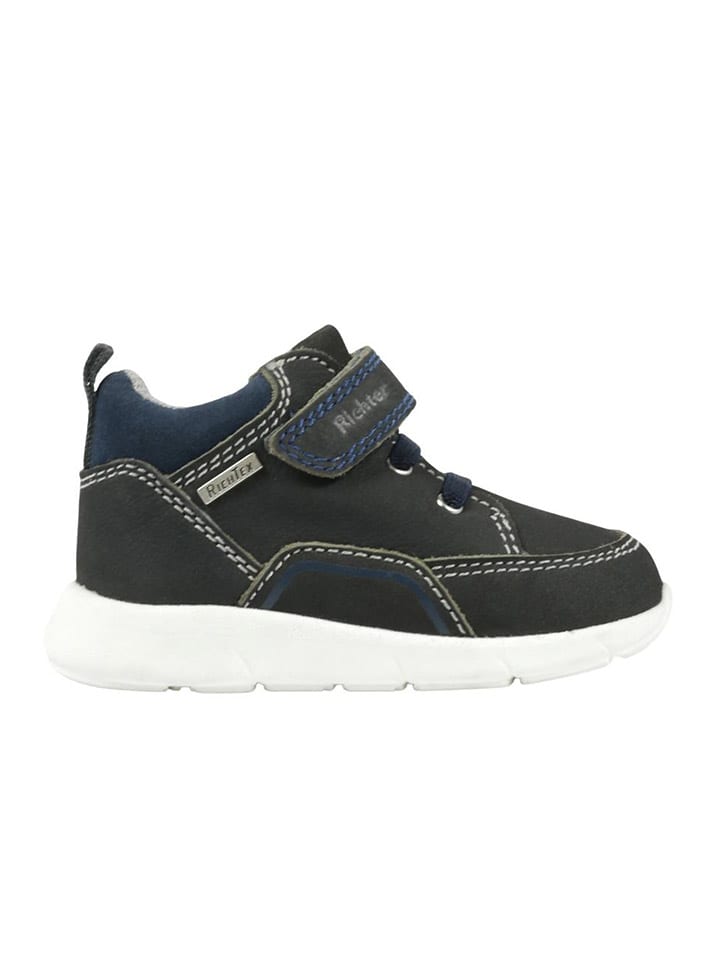 Leder-Sneakers in Khaki
