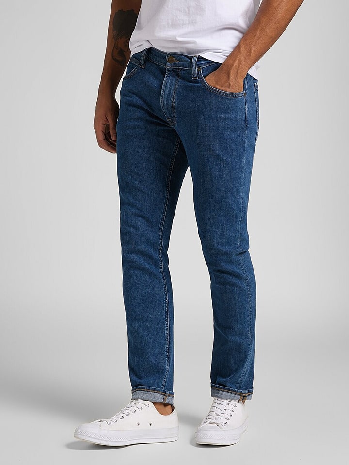 Dżinsy "Luke" - Regular fit - w kolorze granatowym