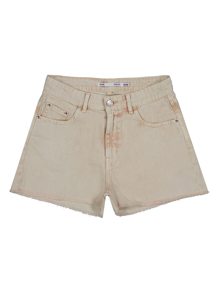 Tan denim shorts discount
