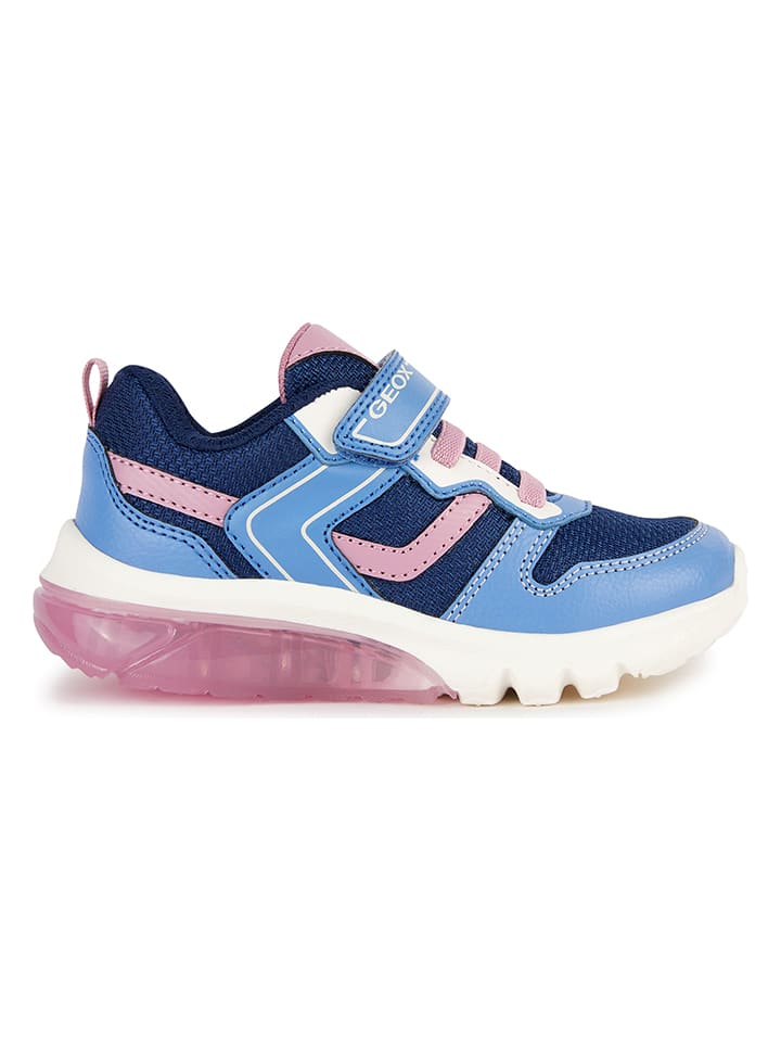 Geox Sneakers Ciberdron blauw lichtroze goedkoop kopen limango