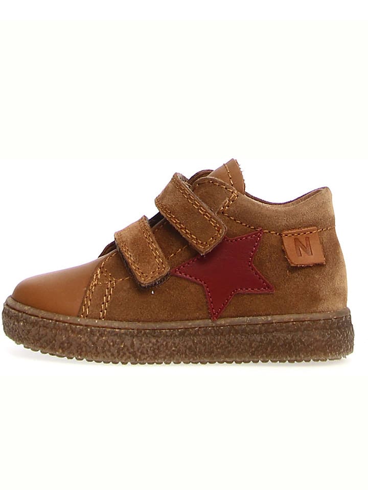 Leren sneakers "Albus Star" lichtbruin