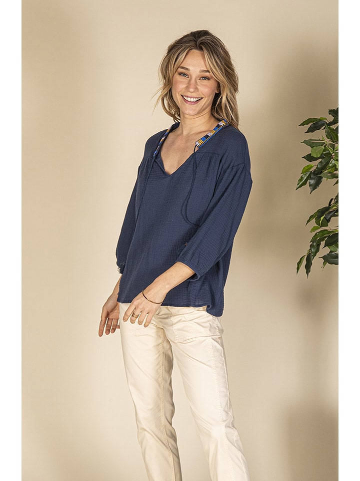 Captain Tortue Blouse donkerblauw goedkoop kopen limango