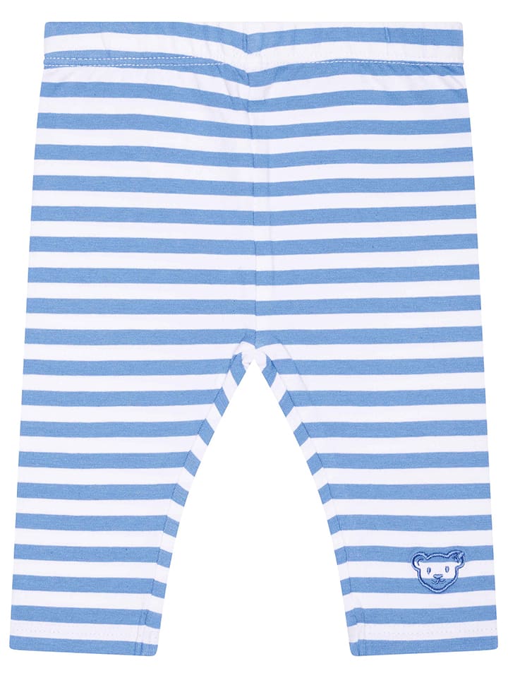 Legginsy w kolorze niebiesko-białym