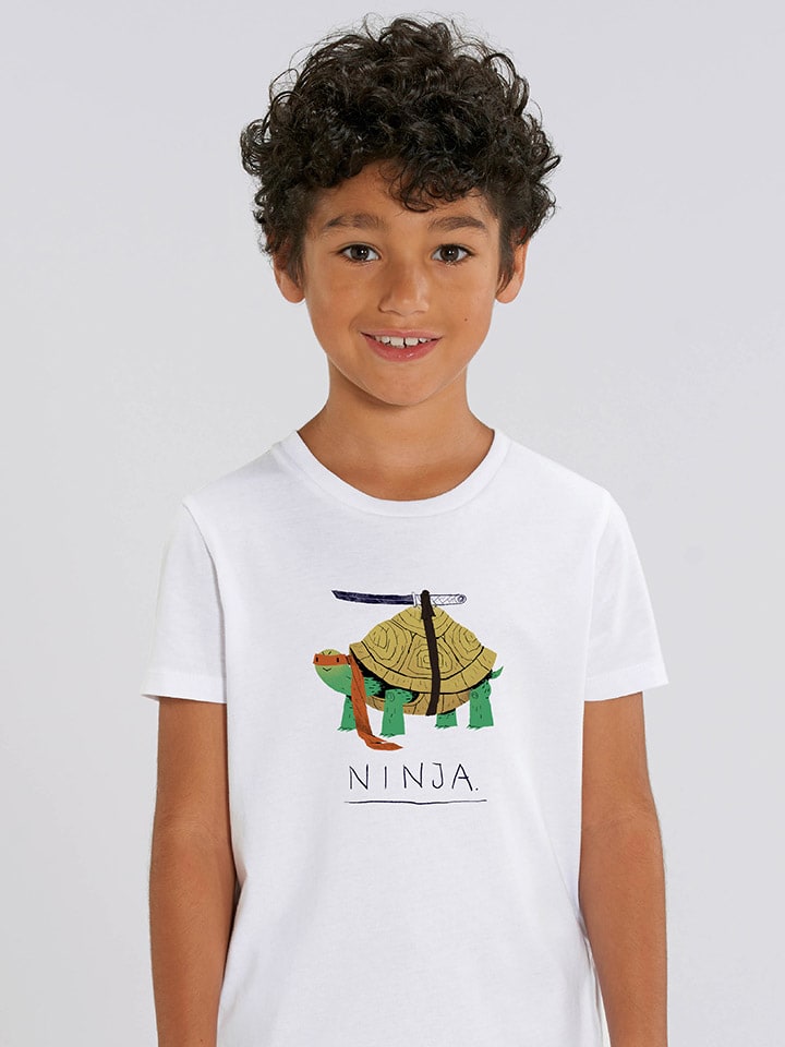 Shirt "Ninja Turtle" in Weiß
