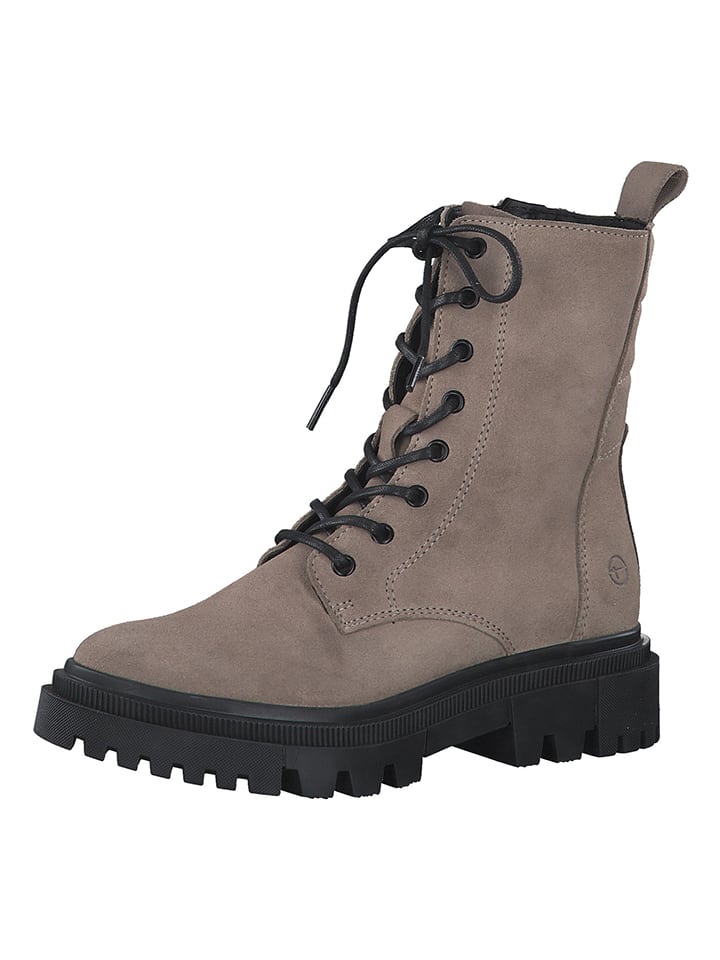 Leder-Boots in Hellbraun