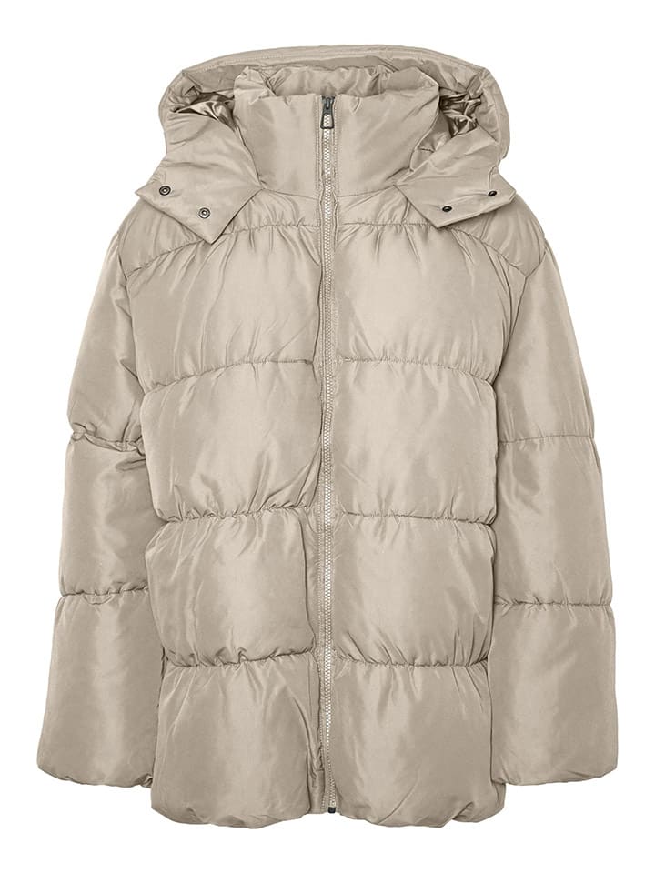 Doorgestikte jas "Nio" beige