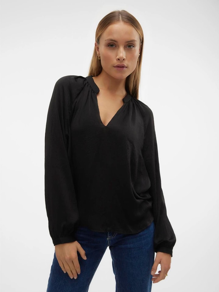 Blouse zwart