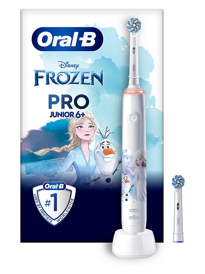 Elektryczna szczoteczka "Junior Pro Frozen" w kolorze białym