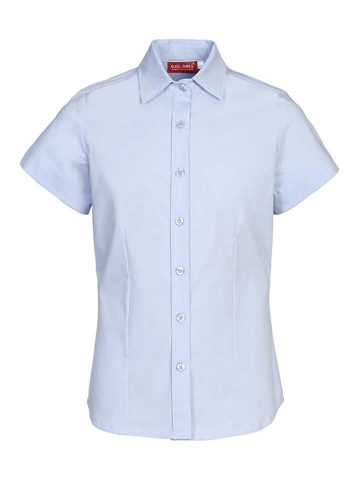 Bluse in Hellblau