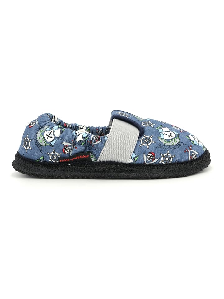 Pantoffels "Roy - Piraat" blauw
