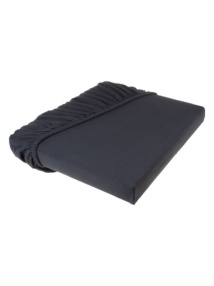 Premium-Jersey-Spannbettlaken in Anthrazit