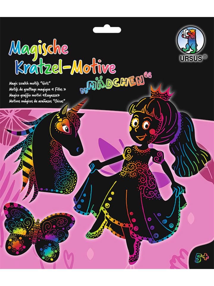 Kratzel-Motive "Mädchen" in Bunt