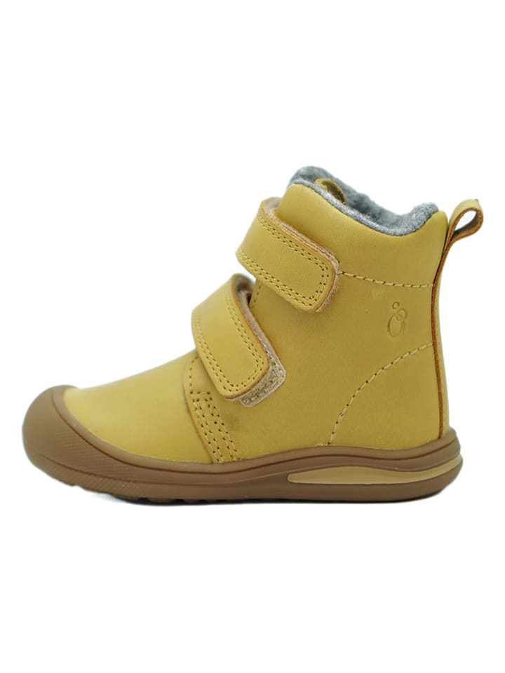Leder-Boots in Gelb