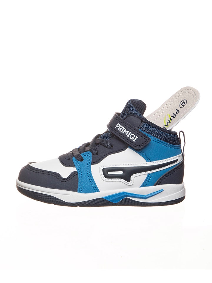 Primigi Leren sneakers blauw wit goedkoop kopen limango