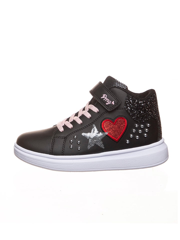 Leren sneakers zwart
