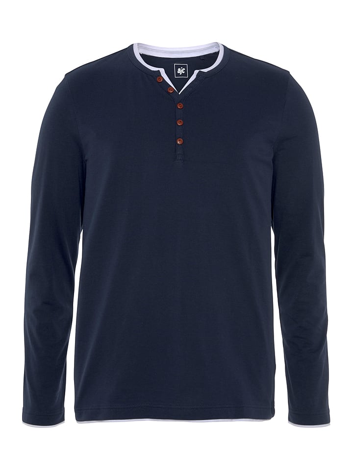 Longsleeve in Dunkelblau
