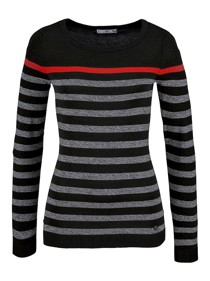 Pullover in Schwarz/ Grau