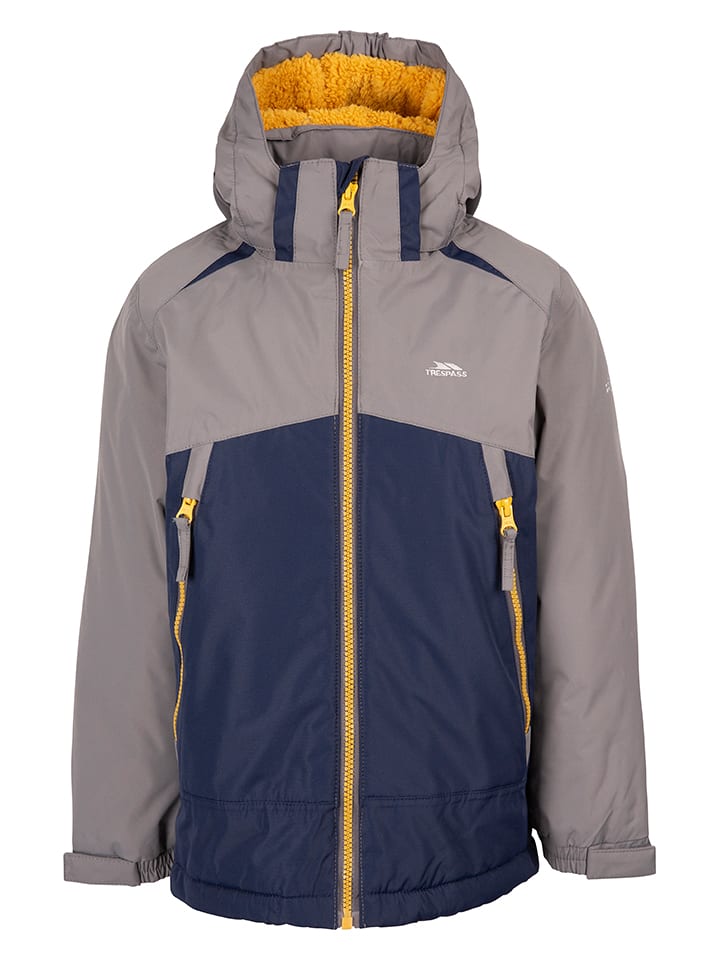 Funktionsjacke "Discover" in Dunkelblau/ Taupe
