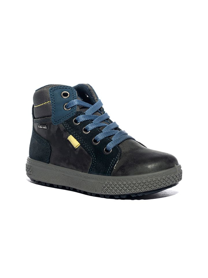 Skórzane sneakersy w kolorze czarnym