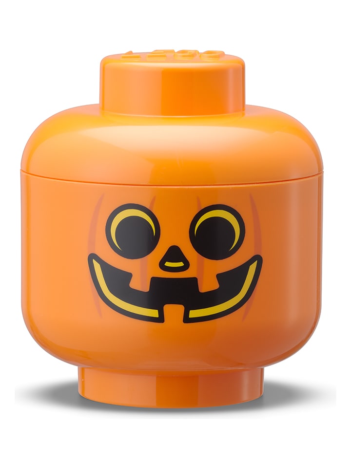Aufbewahrungsbox "Pumpkin" in Orange - (H)12,3x Ø 10,5 cm