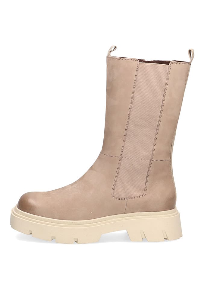 Caprice Leren laarzen beige goedkoop kopen limango