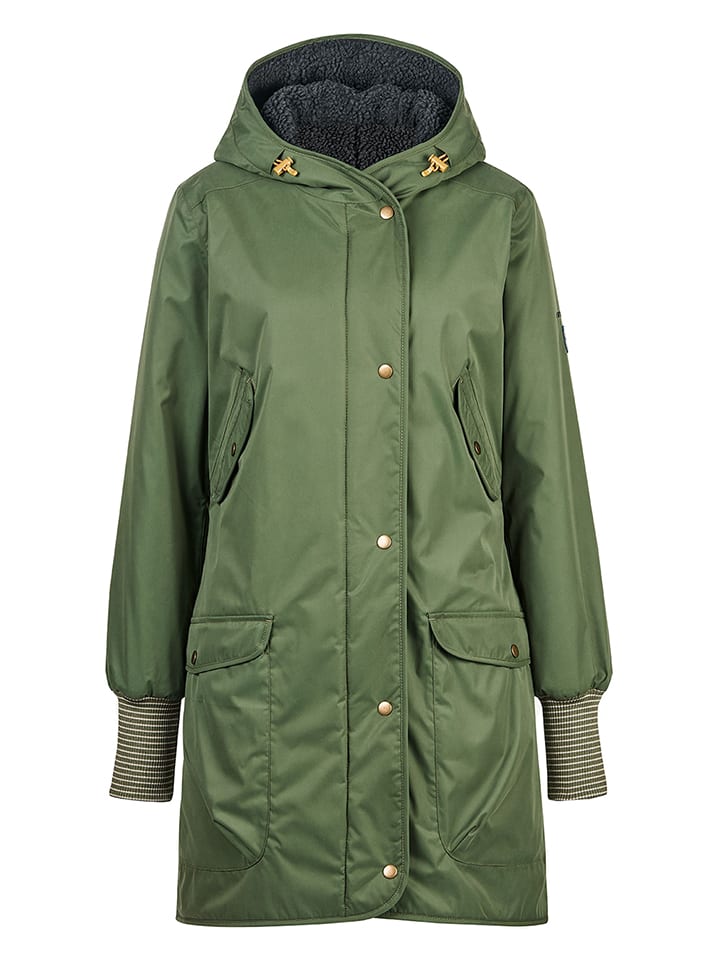 Omkeerbare winterparka "Suomukka" groen