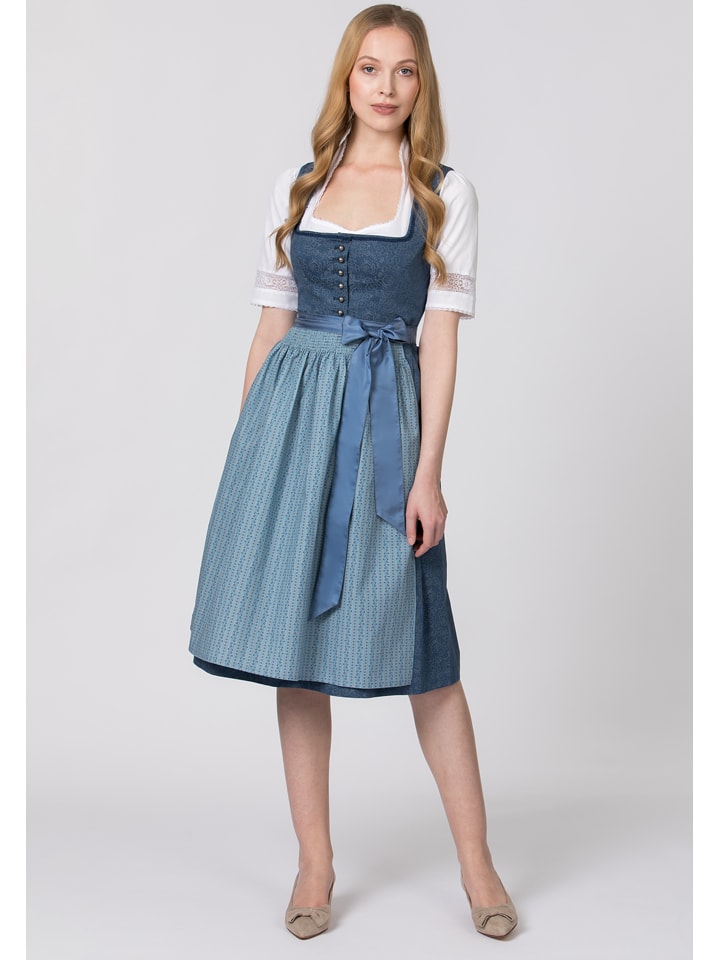 Stockerpoint Damen Dirndl Isabelle I Größe 32-48 I Trachtenkleid mit liebevollen Details & eleganter Dirndlschürze I Bequem & pflegeleicht I Perfekt für Volksfest & Festlichkeiten