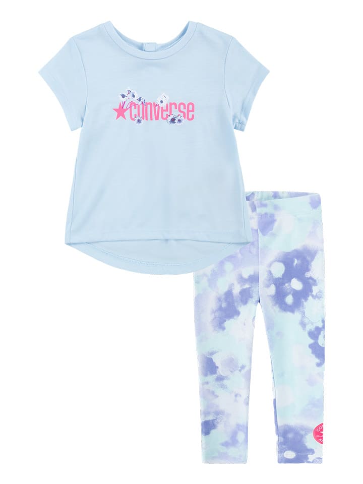 2-delige outfit lichtblauw