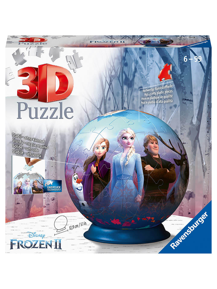 72-częściowe puzzle 3D "Kraina Lodu 2" - 6+