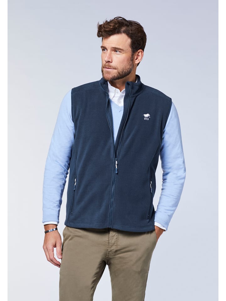 Fleece bodywarmer donkerblauw