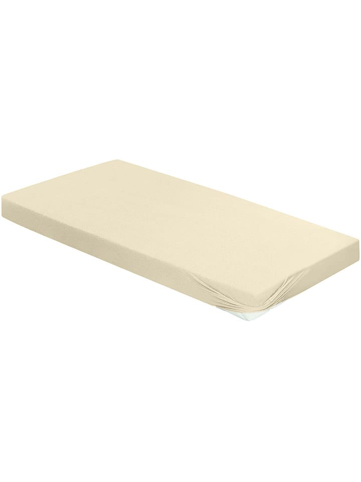 Jersey-Spannbettlaken in Beige