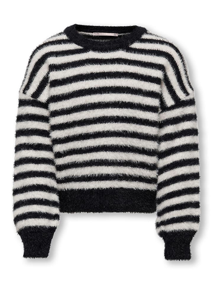 Sweter "Piumo" w kolorze czarno-białym