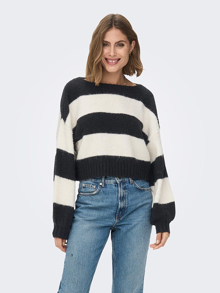 Only pullover schwarz weiss clearance