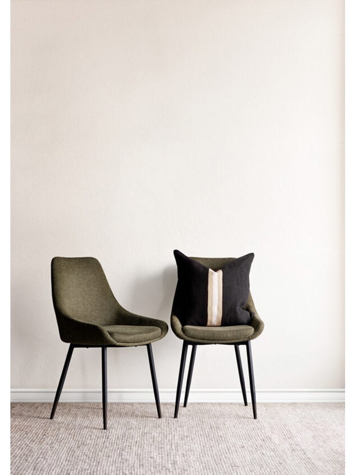 Kissenhülle in Schwarz  - (L)50 x (B)50 cm