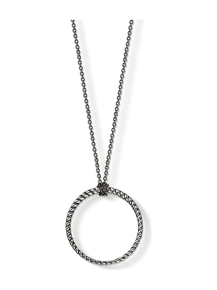 Zilveren ketting met sierelement - (L)70 cm