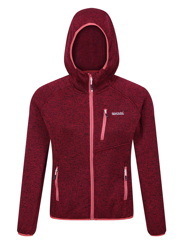 Fleecejacke "Newhill" in Bordeaux