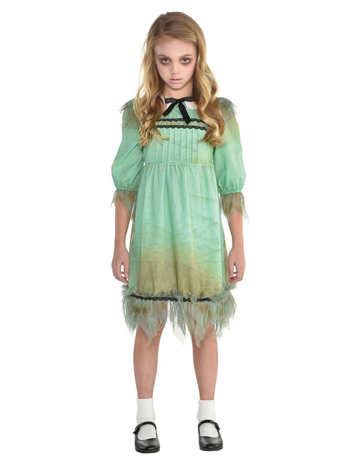 Kostuumjurk "Dreadful Darling" groen/beige