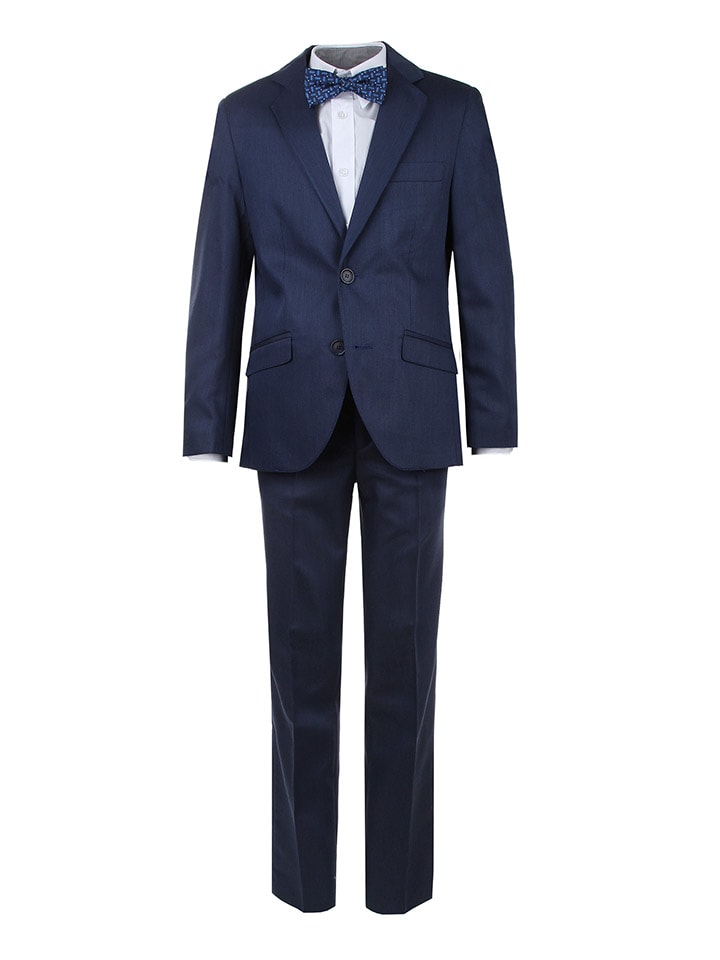 Garnitur - Slim fit - w kolorze granatowym