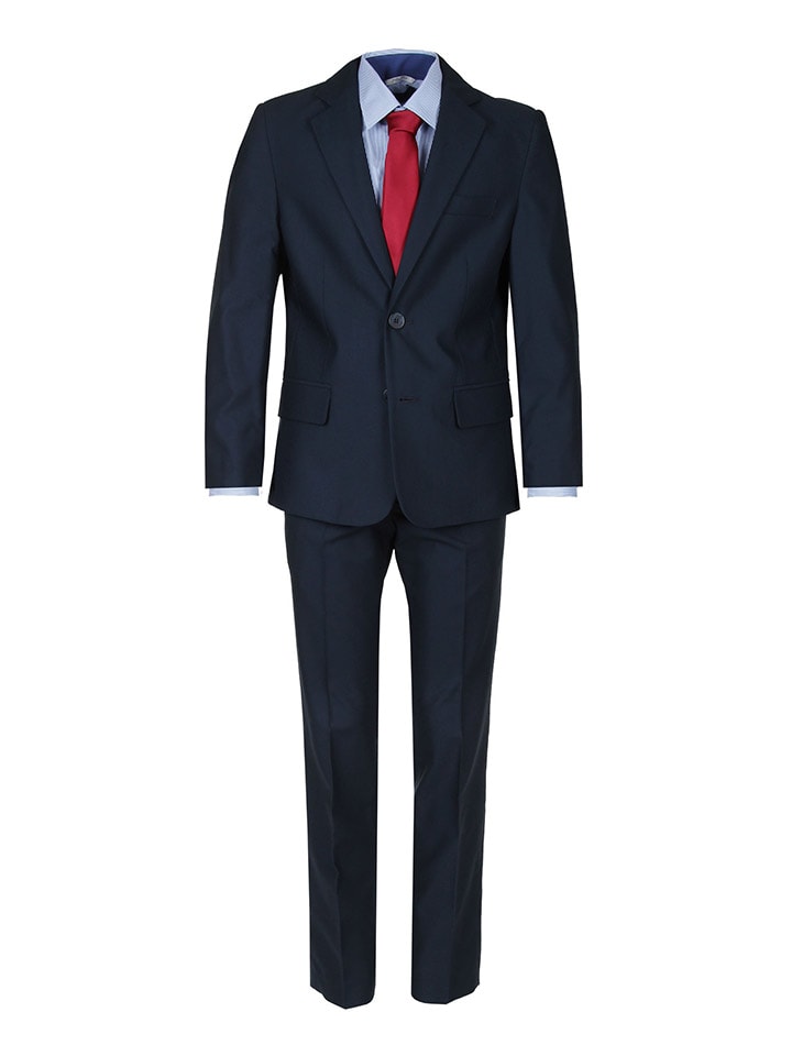 Garnitur - Slim fit - w kolorze granatowym