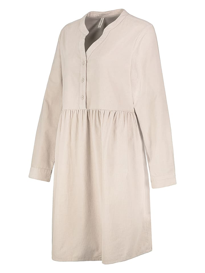 Cord kleid beige