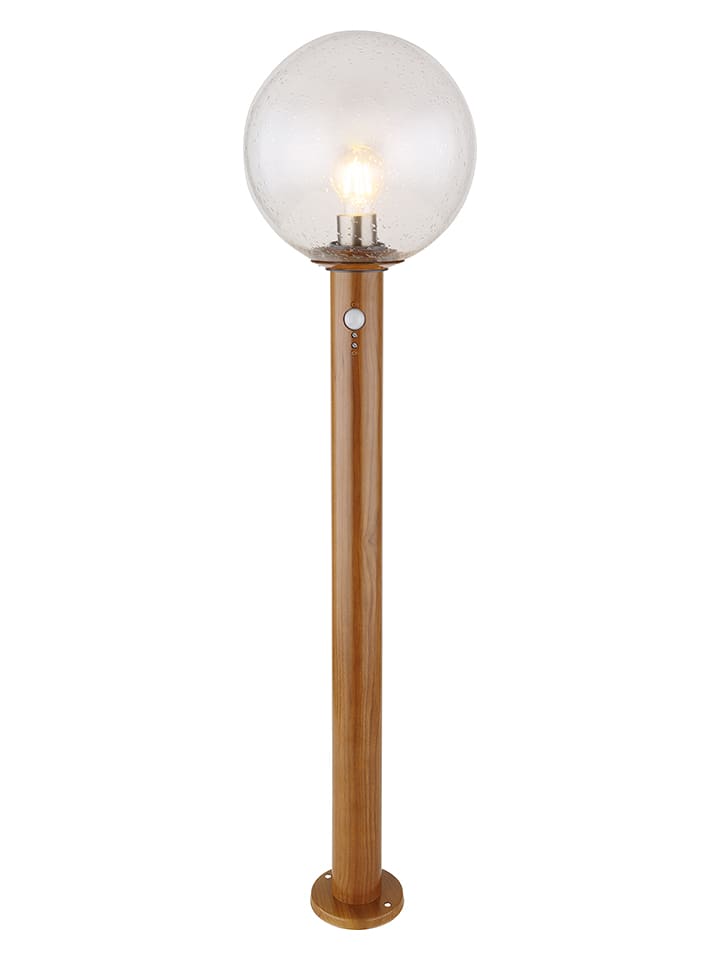 Außenleuchte "Ossy" in Hellbraun - (H)100 x Ø 25 cm