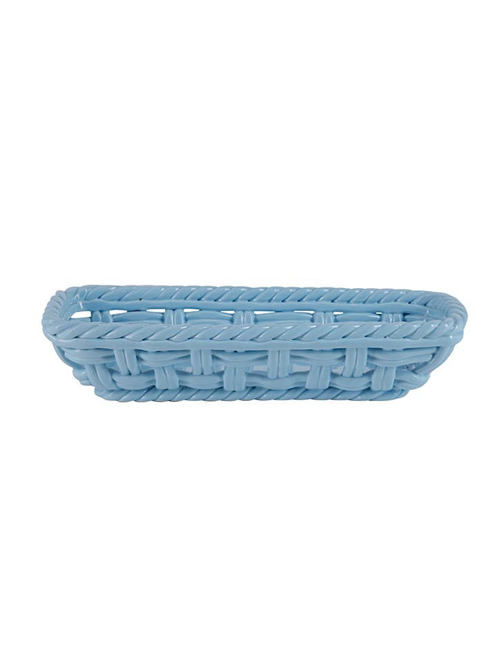 Koszyk w kolorze niebieskim na owoce - 30 x 11 cm