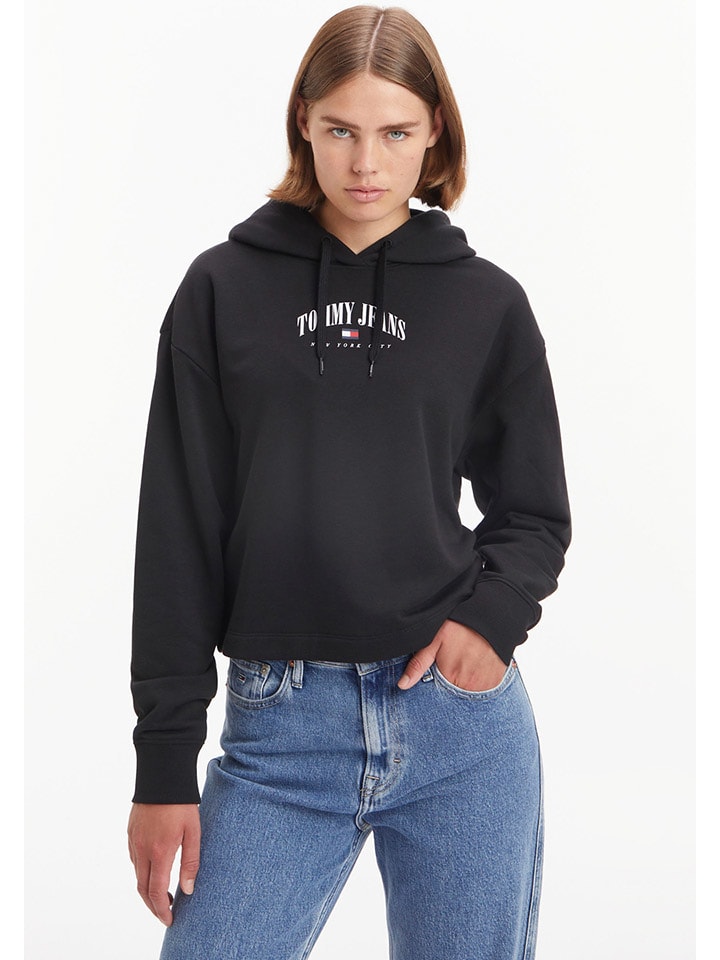 Tommy Hilfiger Hoodie Essential zwart goedkoop kopen limango