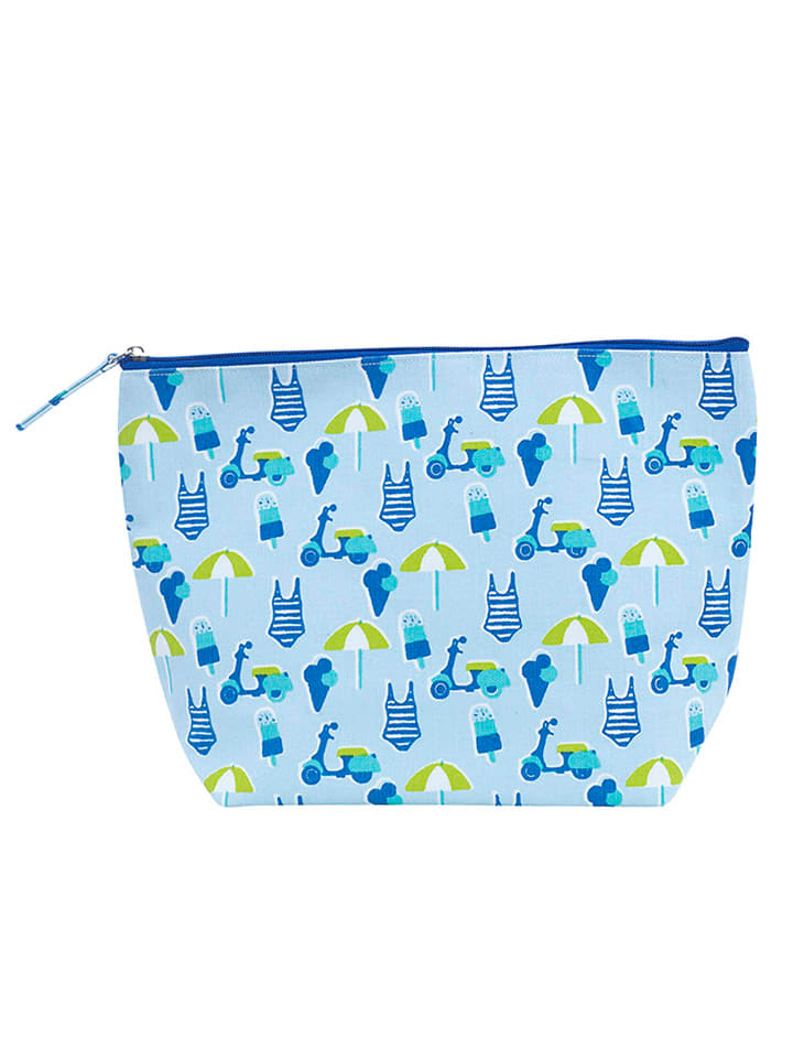 Kosmetiktasche in Hellblau - (B)30 x (H)20 x (T)10 cm