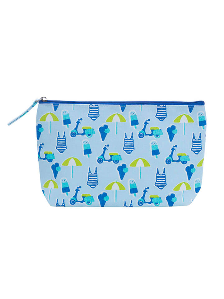 Kosmetiktasche in Hellblau - (B)26 x (H)15 x (T)5 cm