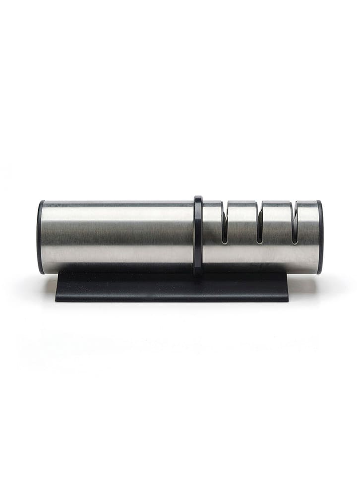 Roestvrijstalen messenslijper - (B)18 x (H)6 cm