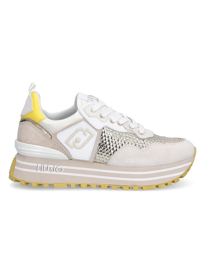Liu Jo Sneakers beige goudkleurig goedkoop kopen limango