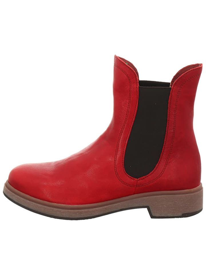 Leder-Chelsea-Boots "Cogita" in Rot