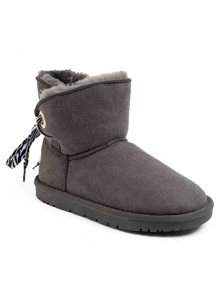 Leren winterboots "Ritchi" grijs
