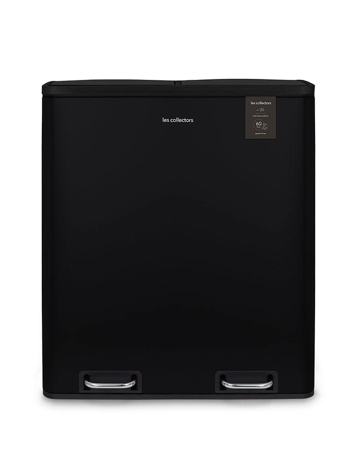 Recycling-Mülleimer in Schwarz - 60 l